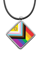 LGBT Pride Pendants Necklace Pride Flag Accessory full color print pendant Hijira Intersex Progress Lipstick Lesbian Maverique Neutrois Pangender Pocket Gender Rubber Trigender Two-Spirit Pride queer flag Pride gifts pendant LGBT necklace