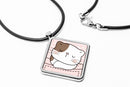 Cute Cat Pockets Diamond Pendant Necklace