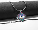 Evil Eye Diamond Pendant Necklace