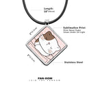 Cute Cat Pockets Diamond Pendant Necklace