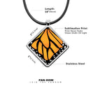 Butterfly Wing Diamond pendant necklace