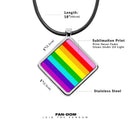 Pride Flags Pendant necklace Diamond shape charm Androgynous Butch Lesbian Demigender Boy Girl Drag Feather Gender Questioning Gilbert Baker Graysexual Pride Flags