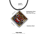 Balinese Barong Mask Diamond pendant necklace