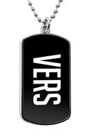 Vers Dog Tag Pendant Versa Pride Necklace Funny gay pride gifts dogtag lgbt message pendant Versatile gay accessories