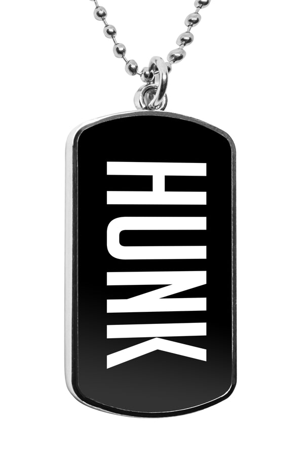 Hunk Dog Tag Pendant Buff Ripped Gym Pride Necklace Funny gay pride gifts dogtag lgbt message pendant muscled gay accessories