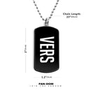 Versa Dog Tag pendant necklace