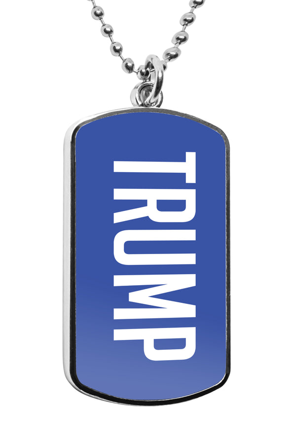 Donald Trump flag military dog tags pendants stainless pendant accessories president name gifts merch independence day