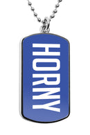 Horny Dog Tag Necklace