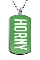 Horny Dog Tag Necklace