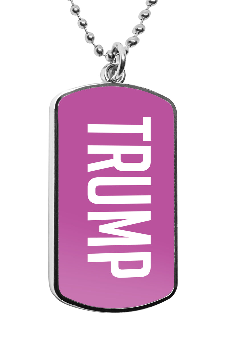 Donald Trump Dog Tag Military Necklace Stainless Pendant Accessories President Gifts Merch Independence day