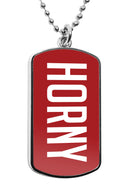 Horny Dog Tag Necklace