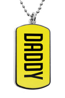 Daddy Dog Tag Necklace