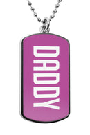Daddy Dog Tag Necklace