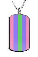 Pride Flag LGBTQA Dog Tag Necklace