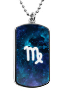 Zodiac Sign Symbols Dog Tag necklace