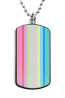 Pride Flag LGBTQA Dog Tag Necklace