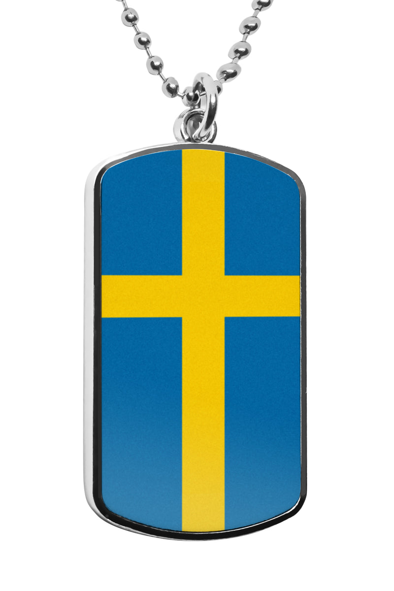 National Flags Dog Tag | UK Dog Tag Austria France Germany Italy Netherlands Portugal Spain Sweden Switzerland Flag Military Dog Tags Stainless Steel Pendant