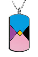 Pride Flag LGBTQA Dog Tag Necklace