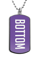 Bottom Dog Tag necklace