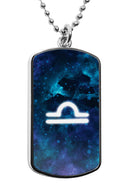 Zodiac Sign Symbols Dog Tag necklace