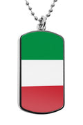National Flags Dog Tag | UK Dog Tag Austria France Germany Italy Netherlands Portugal Spain Sweden Switzerland Flag Military Dog Tags Stainless Steel Pendant
