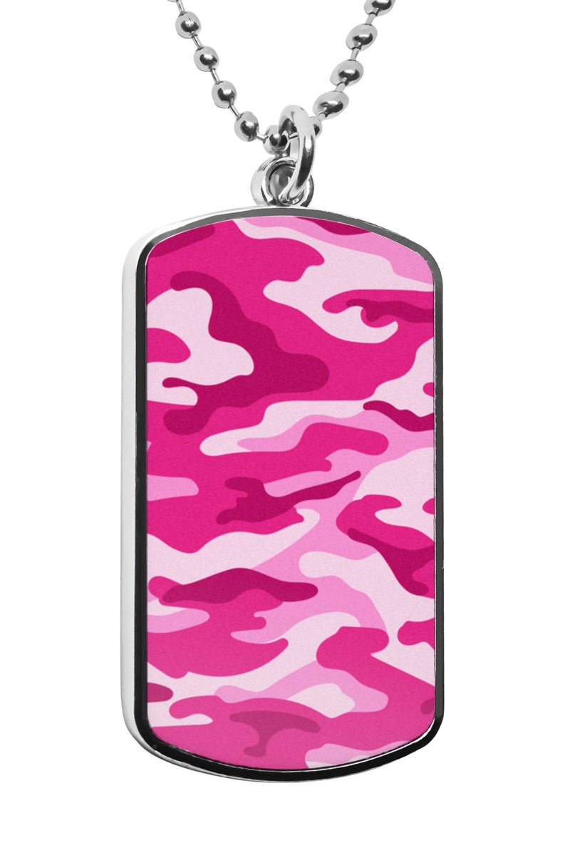 Military Camouflage Pattern Dog Tag Military Colorful Necklace Stainless Pendant Accessories Gifts Army Navy Gifts Dogtag Bagde camouflage fashion