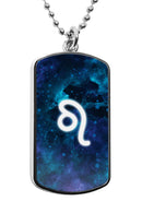 Zodiac Sign Symbols Dog Tag necklace