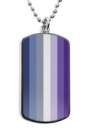 Pride Flag LGBTQA Dog Tag Necklace