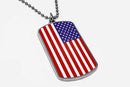 National Flags US Dog Tag Necklace