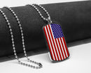 National Flags US Dog Tag Necklace