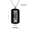 Bottom Dog Tag necklace