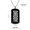 Daddy Dog Tag Necklace