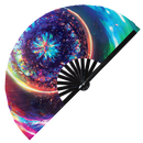 Dreamy Galaxy Bamboo Hand Fan