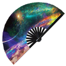 Dreamy Galaxy Bamboo Hand Fan