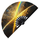 Dreamy Galaxy Bamboo Hand Fan