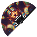 Egyptian Pharaoh Bamboo Hand Fan