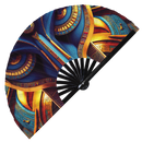 Egyptian Pharaoh Bamboo Hand Fan