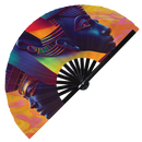 Egyptian Pharaoh Bamboo Hand Fan