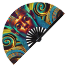 Egyptian Pharaoh Bamboo Hand Fan