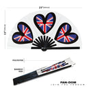 National Flags ESC Bamboo Hand Fan