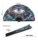 Evil Eye Bamboo Hand Fan