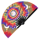 Evil Eye Bamboo Hand Fan