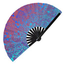 Flower Garden Bamboo Hand Fan