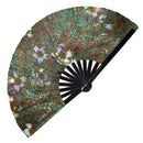 Flower Garden Bamboo Hand Fan