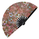 Flower Garden Bamboo Hand Fan