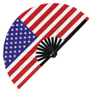 USA Argentina Barbados Brazil Canada Colombia Jamaica Mexico Panama Puerto RIC Flag Hand Fan