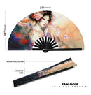 Geisha Sakura Blossom Bamboo Hand Fan