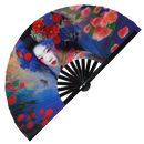 Geisha Sakura Blossom Bamboo Hand Fan