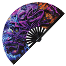 Graffiti Spray Paint Bamboo Hand Fan