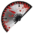 Bloody Halloween Bamboo hand fan